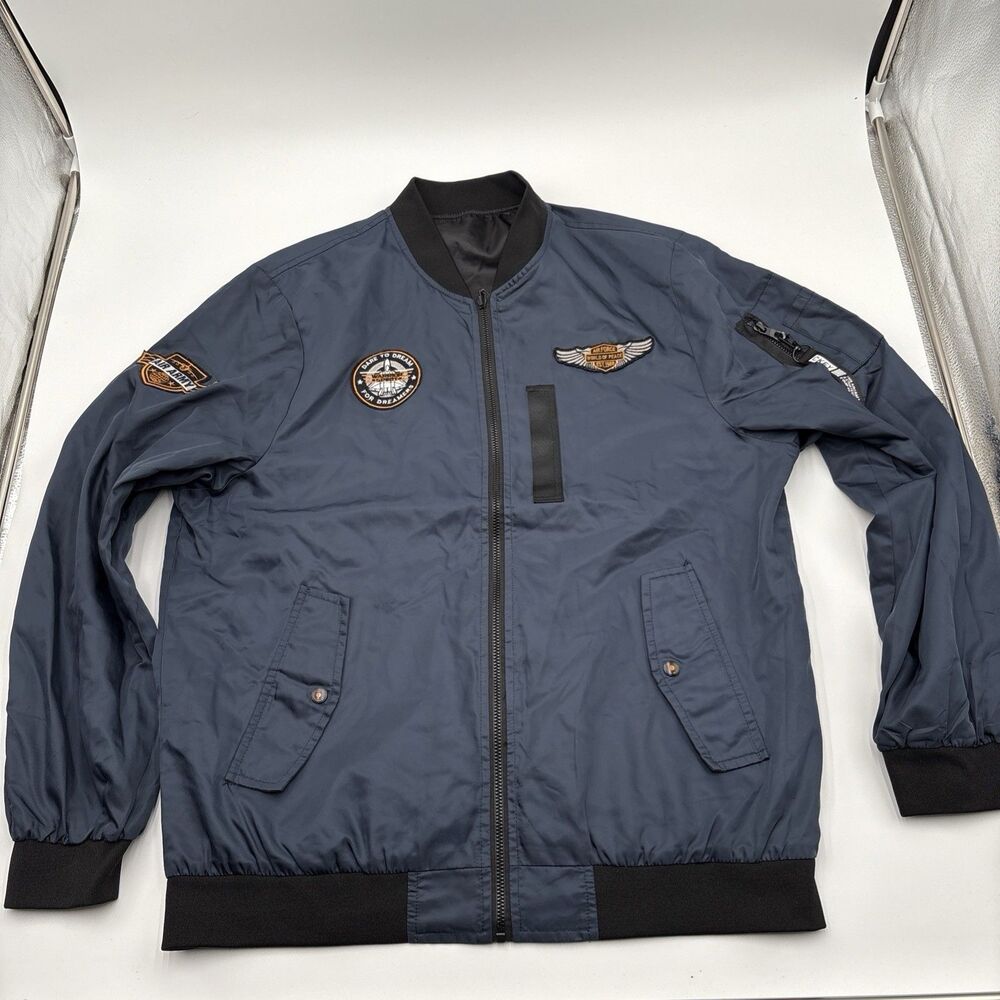 Reversible Jacket MA-1 Flyers Size XL USA Military Intermediate Bomber Retro